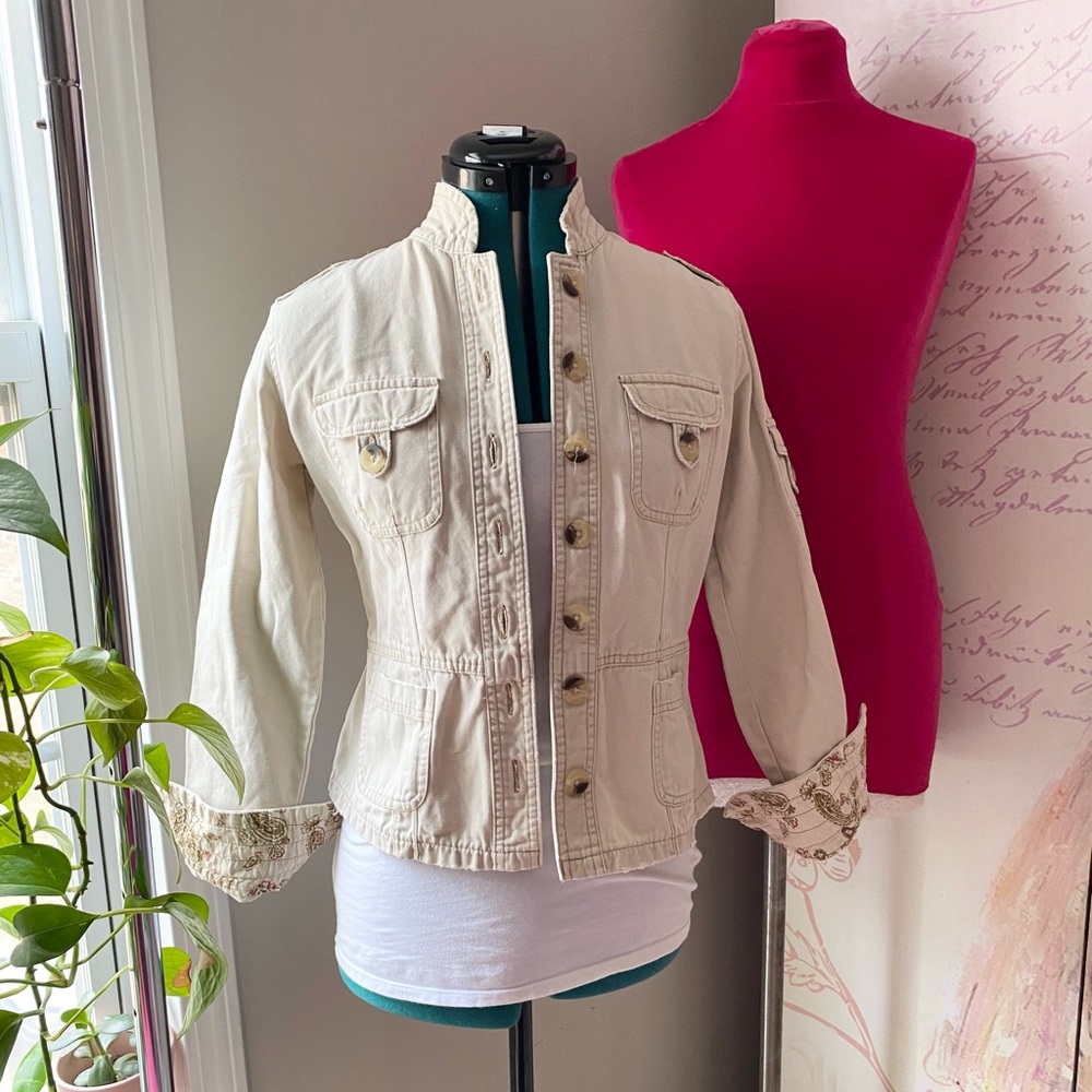 Jordache khaki cotton jacket